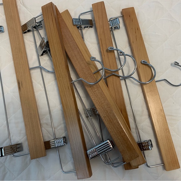 Six Container Store wooden hangers - Picture 1 of 3